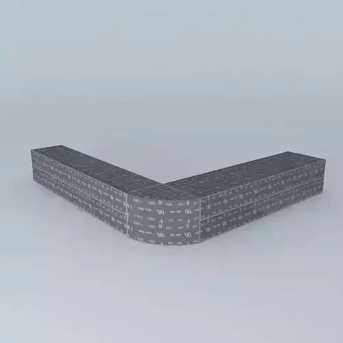 GLASS SALES COUNTER Free 3D model