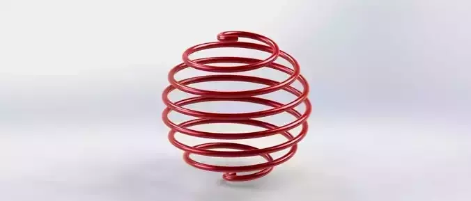 spring coil springs 3D model