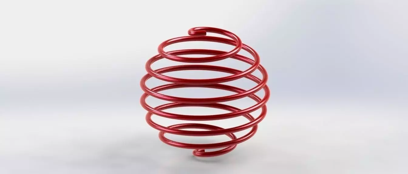 spring coil springs 3D model_0