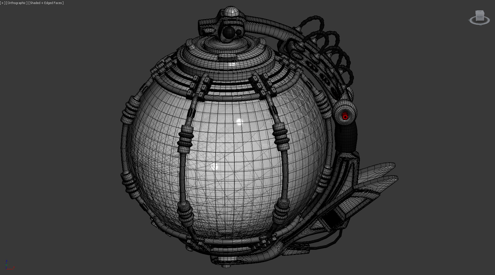 Spherical Capsule 3D model_1