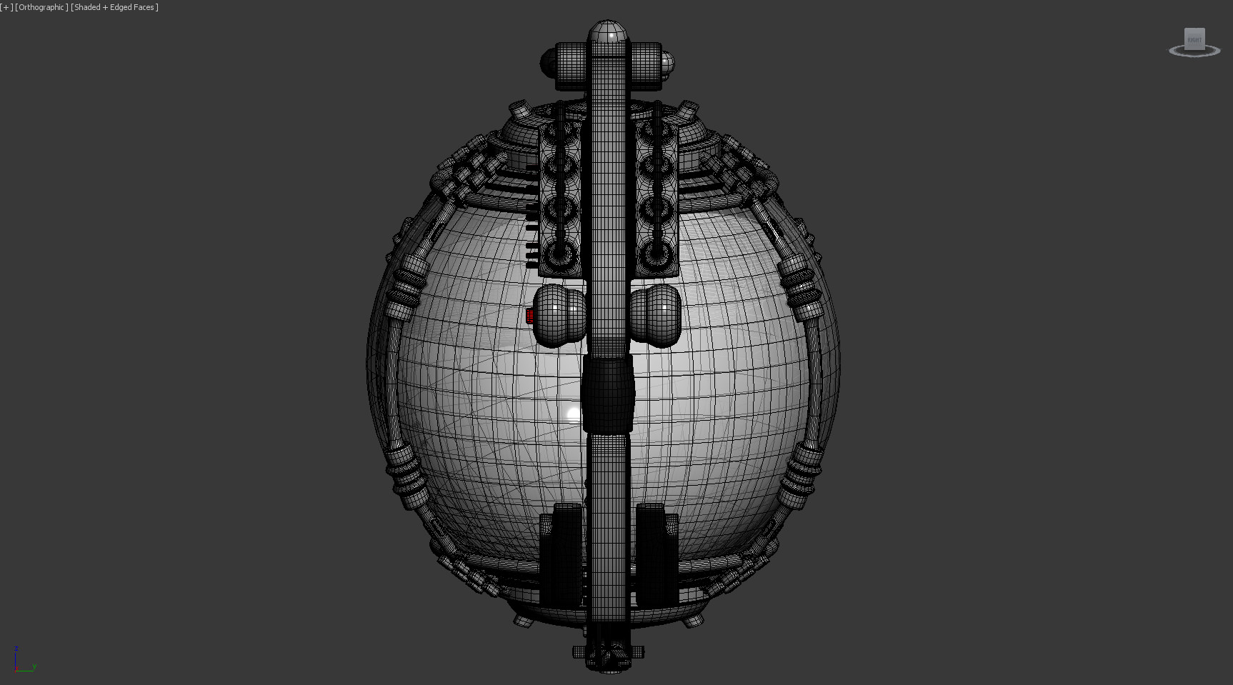 Spherical Capsule 3D model_2