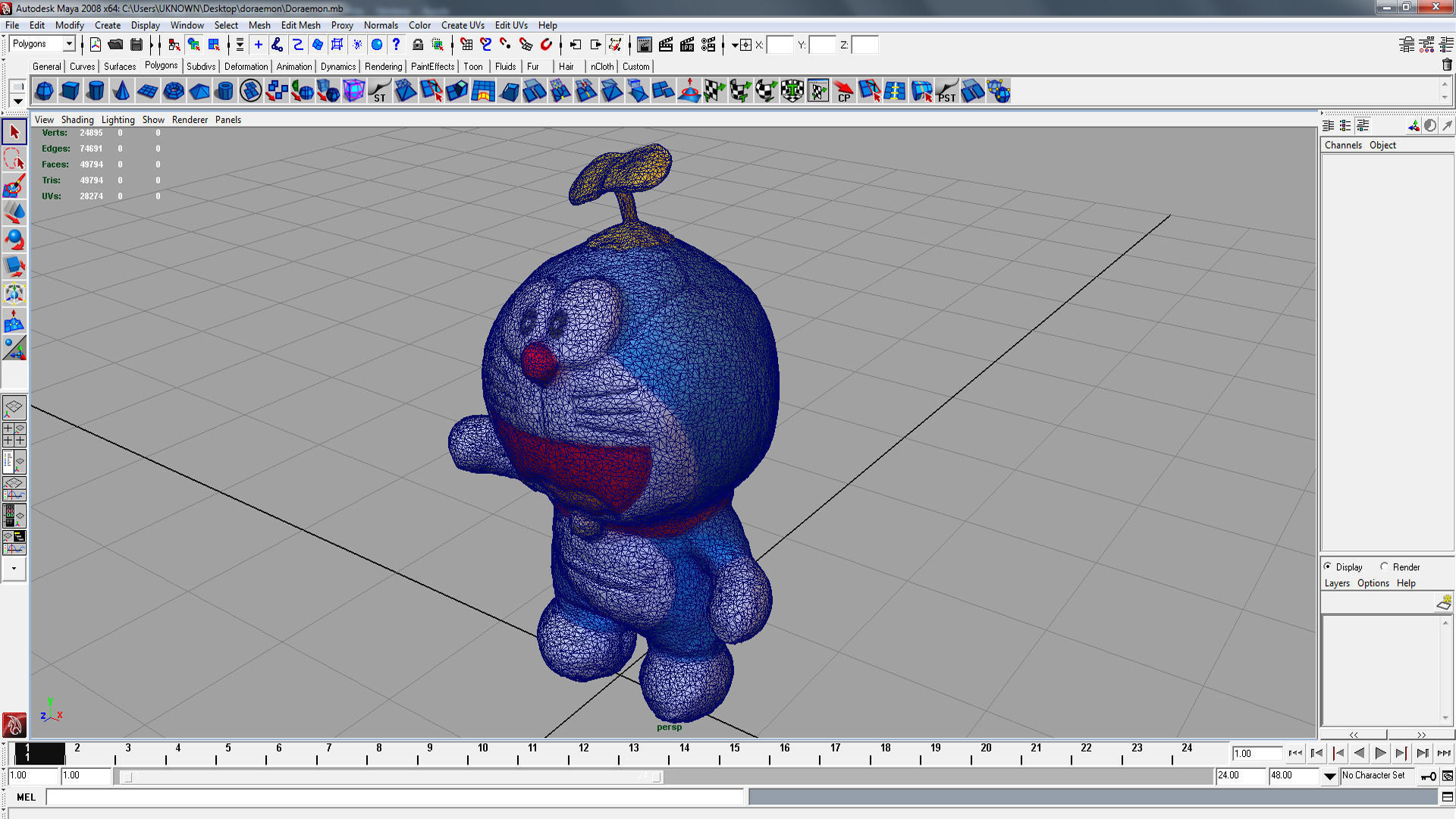 Doraemon Cat Dolly 3D model_5