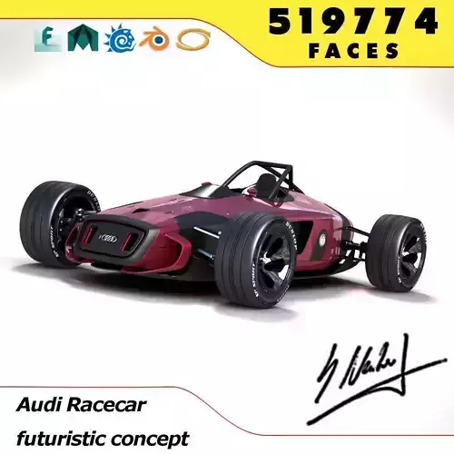Audi Concept Racecar - Auto Union 3D model
