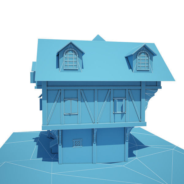 Medieval Building 01 Blacksmith Forge Low-poly 3D model_9