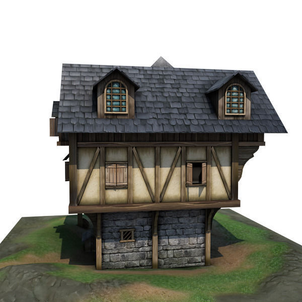 Medieval Building 01 Blacksmith Forge Low-poly 3D model_8