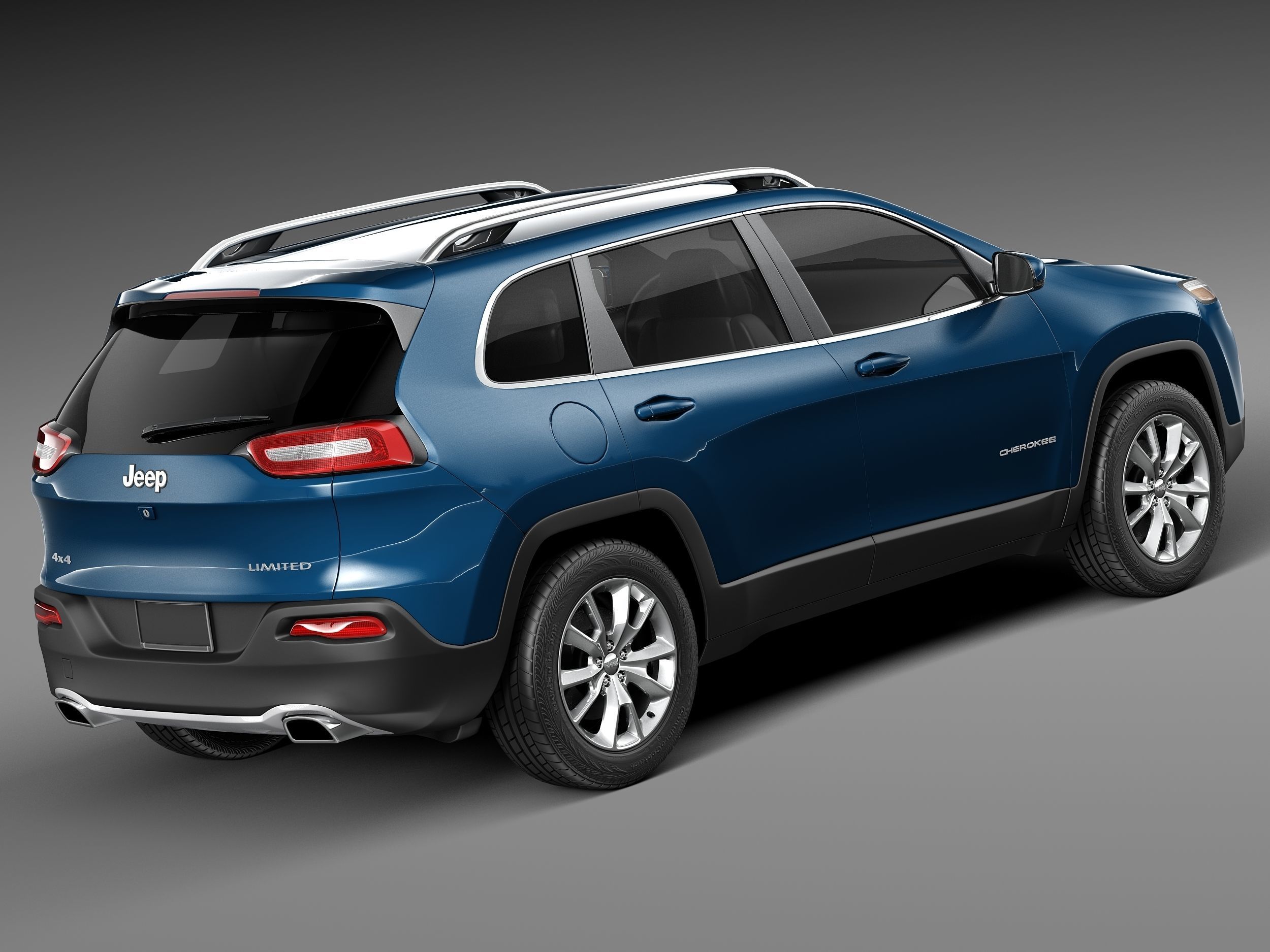 Jeep Cherokee Limited 2014 3D model_4