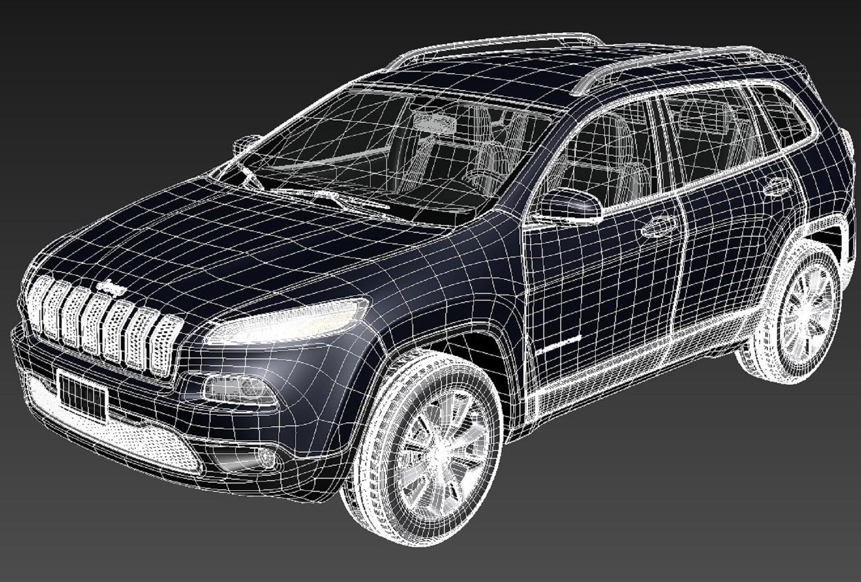 Jeep Cherokee Limited 2014 3D model_16