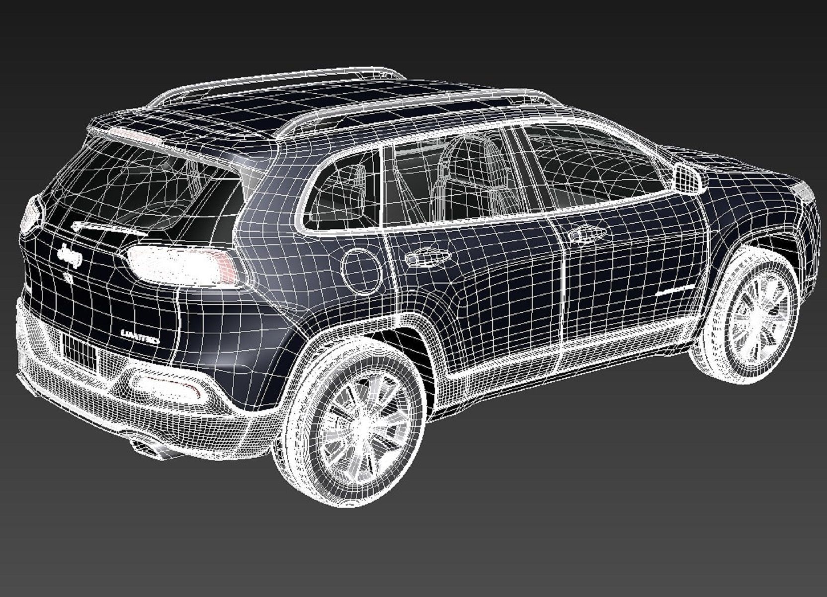 Jeep Cherokee Limited 2014 3D model_17