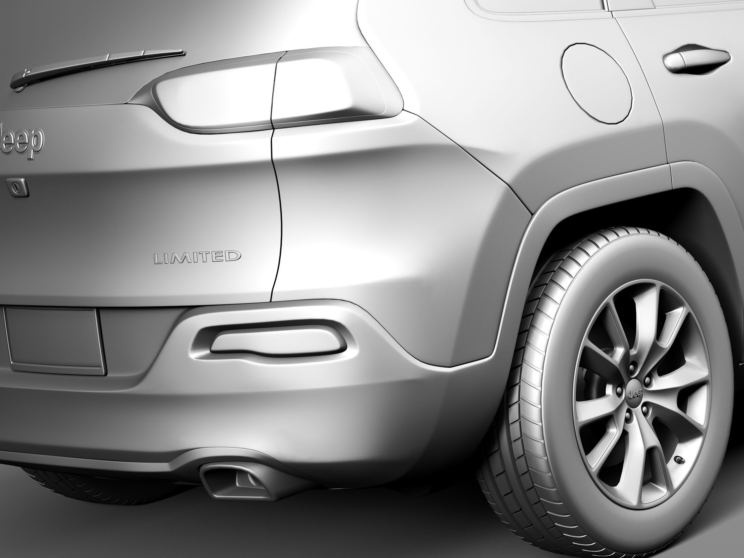 Jeep Cherokee Limited 2014 3D model_11