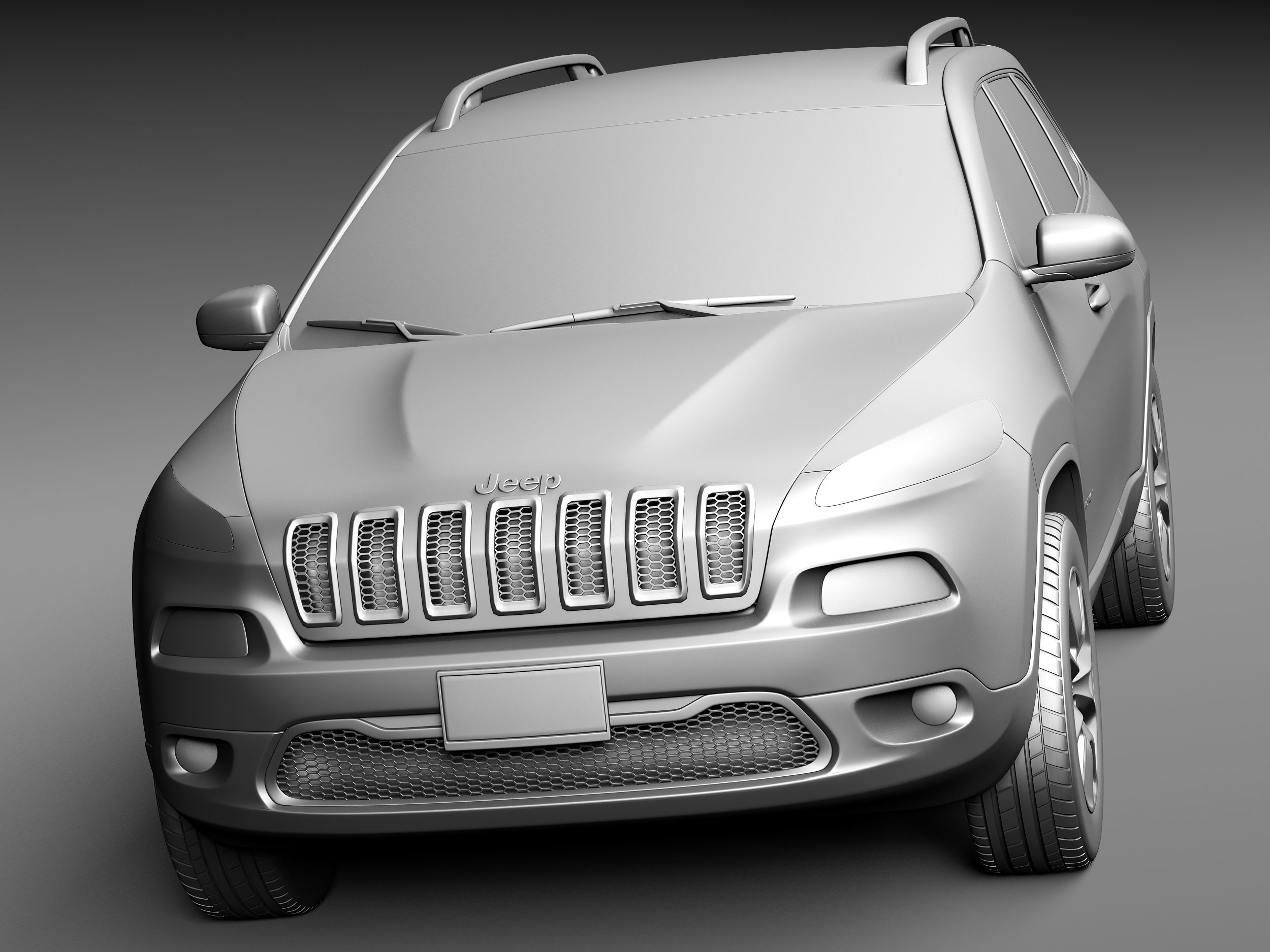 Jeep Cherokee Limited 2014 3D model_9