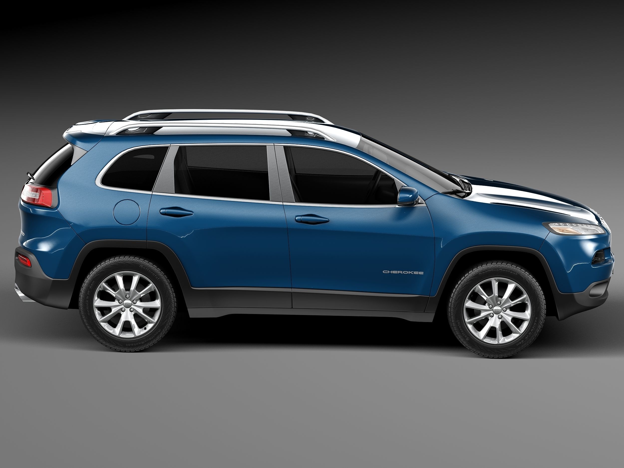 Jeep Cherokee Limited 2014 3D model_6
