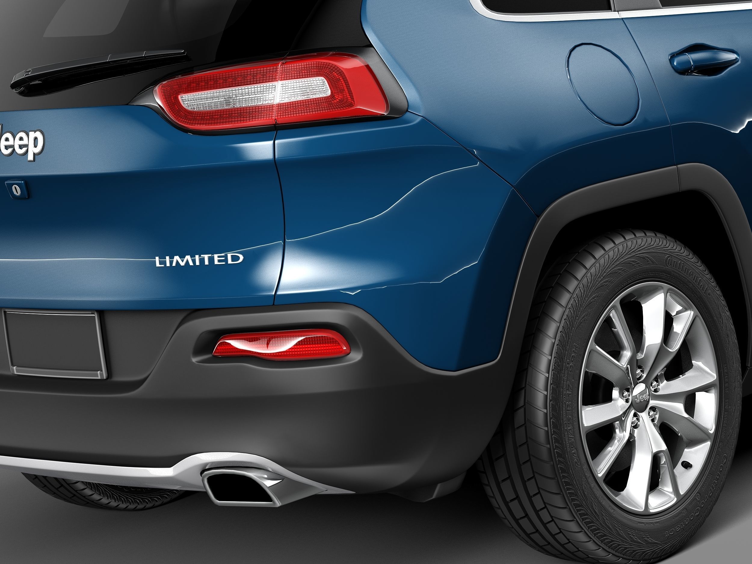 Jeep Cherokee Limited 2014 3D model_3