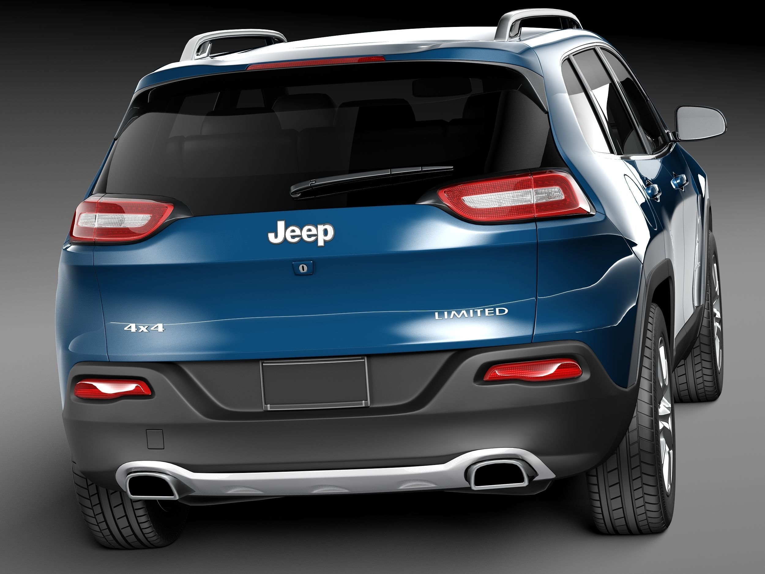 Jeep Cherokee Limited 2014 3D model_5