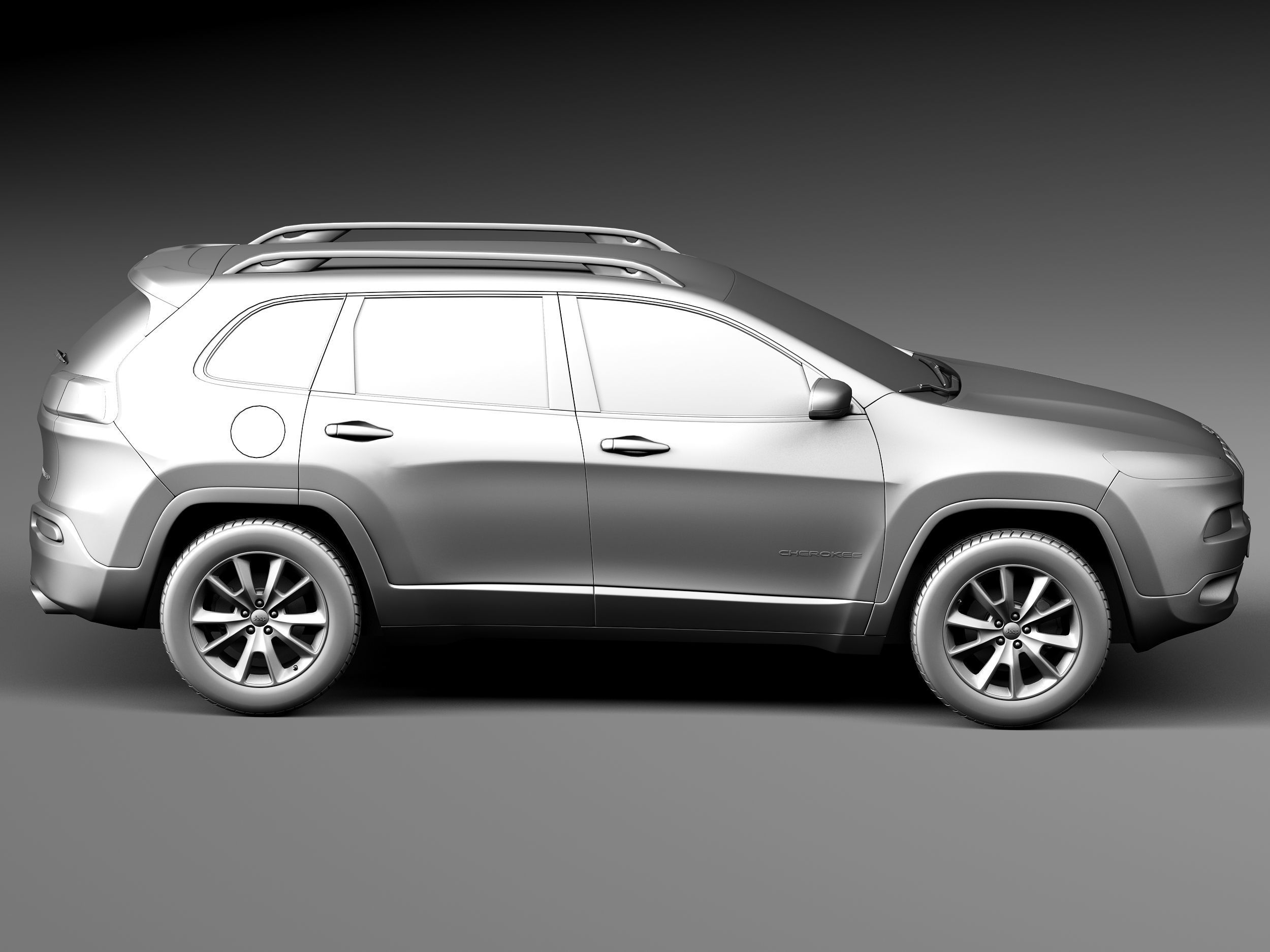 Jeep Cherokee Limited 2014 3D model_14