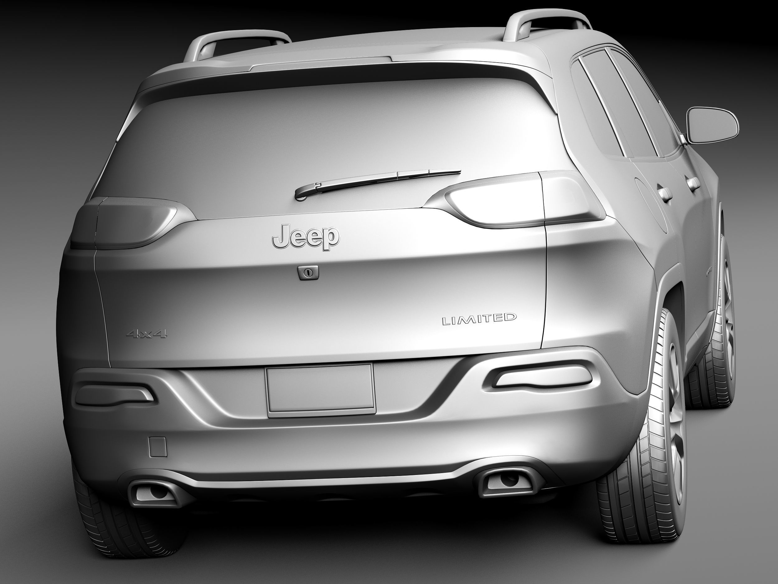 Jeep Cherokee Limited 2014 3D model_13
