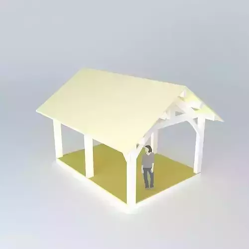 12x16 frame kingpost Free 3D model