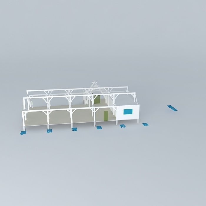 recreation center free 3D model | CGTrader