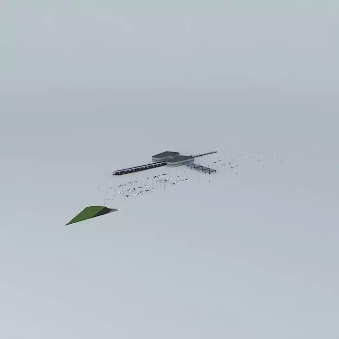 Southend Airport Train Station Free 3D model