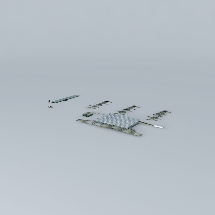 London Stansted Airport Free 3D model_2
