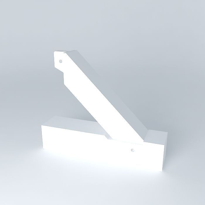 hidden interface beam brace connection Free 3D model_1