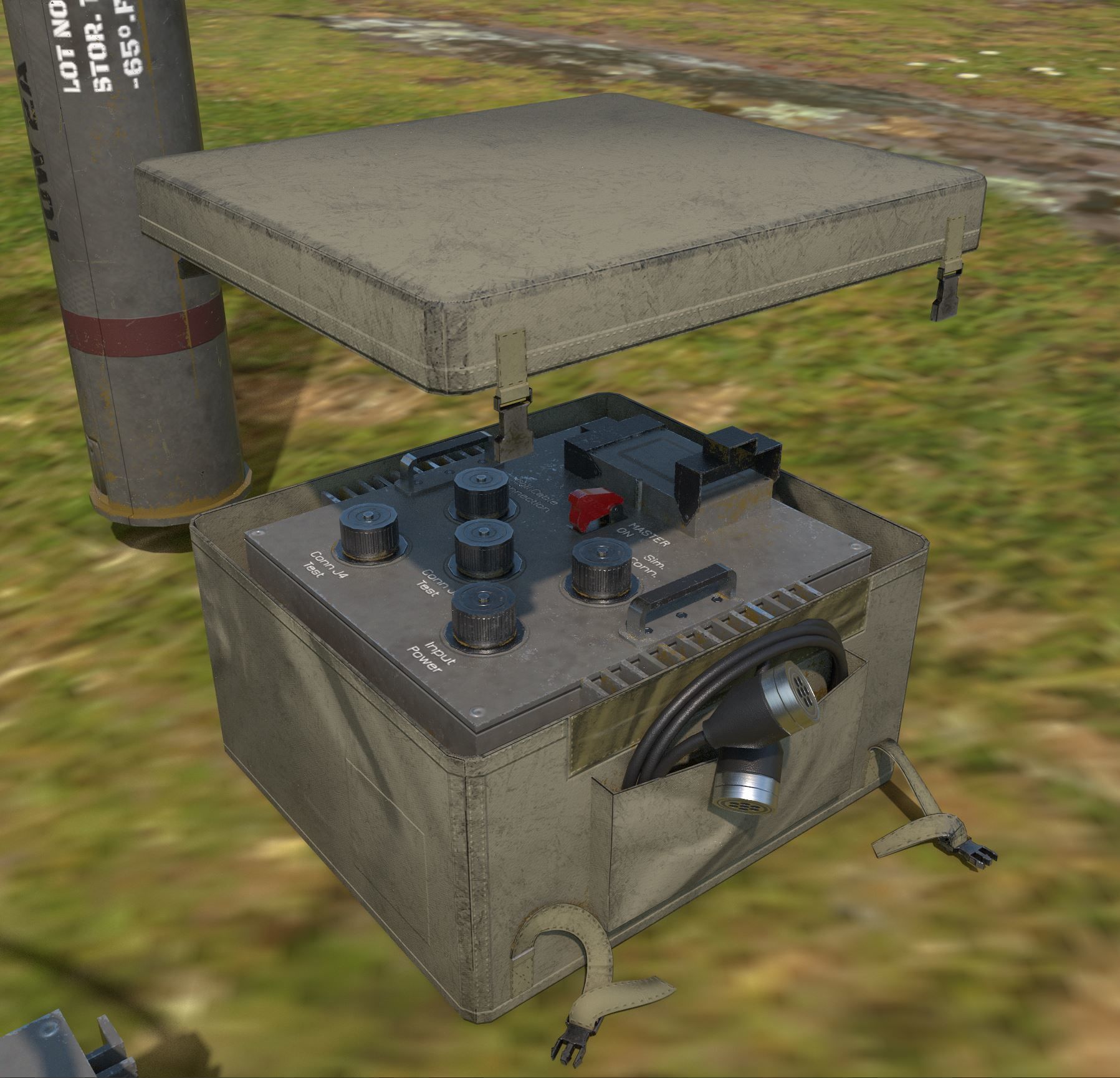 Tow Missile Launcher Low-poly 3D model_3