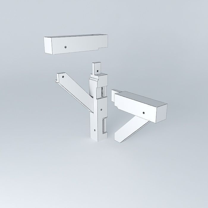 level 2 joinery project exploded Free 3D model_4