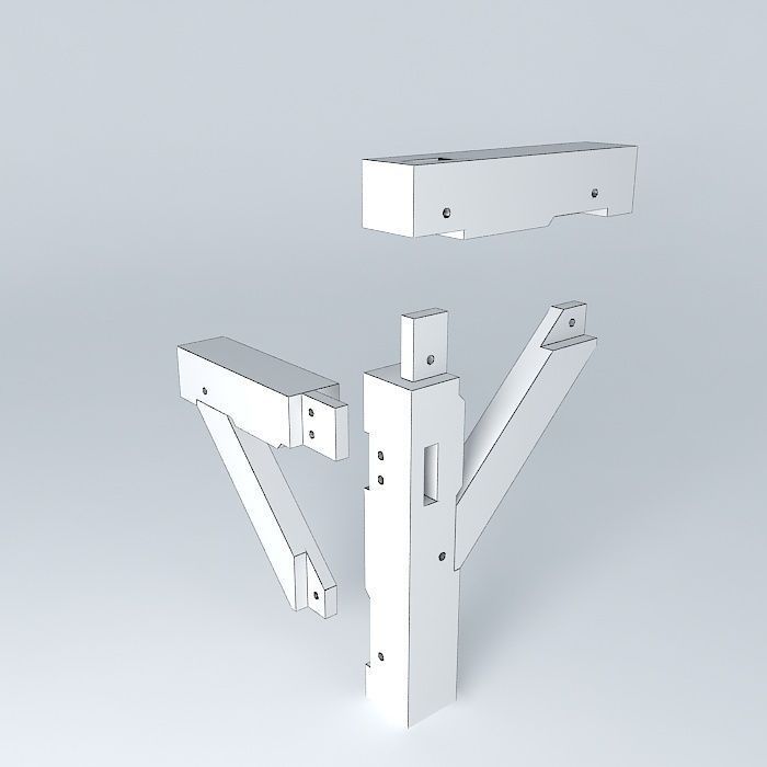 level 2 joinery project exploded Free 3D model_3