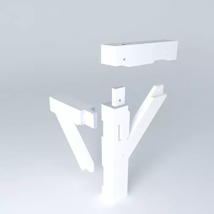 level 2 joinery project exploded Free 3D model_0