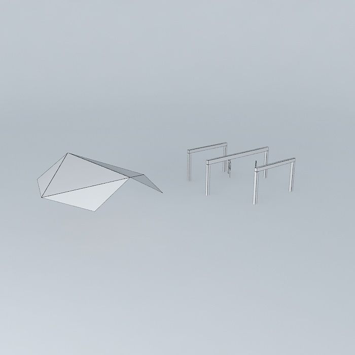 saunders two people on platform Free 3D model_4