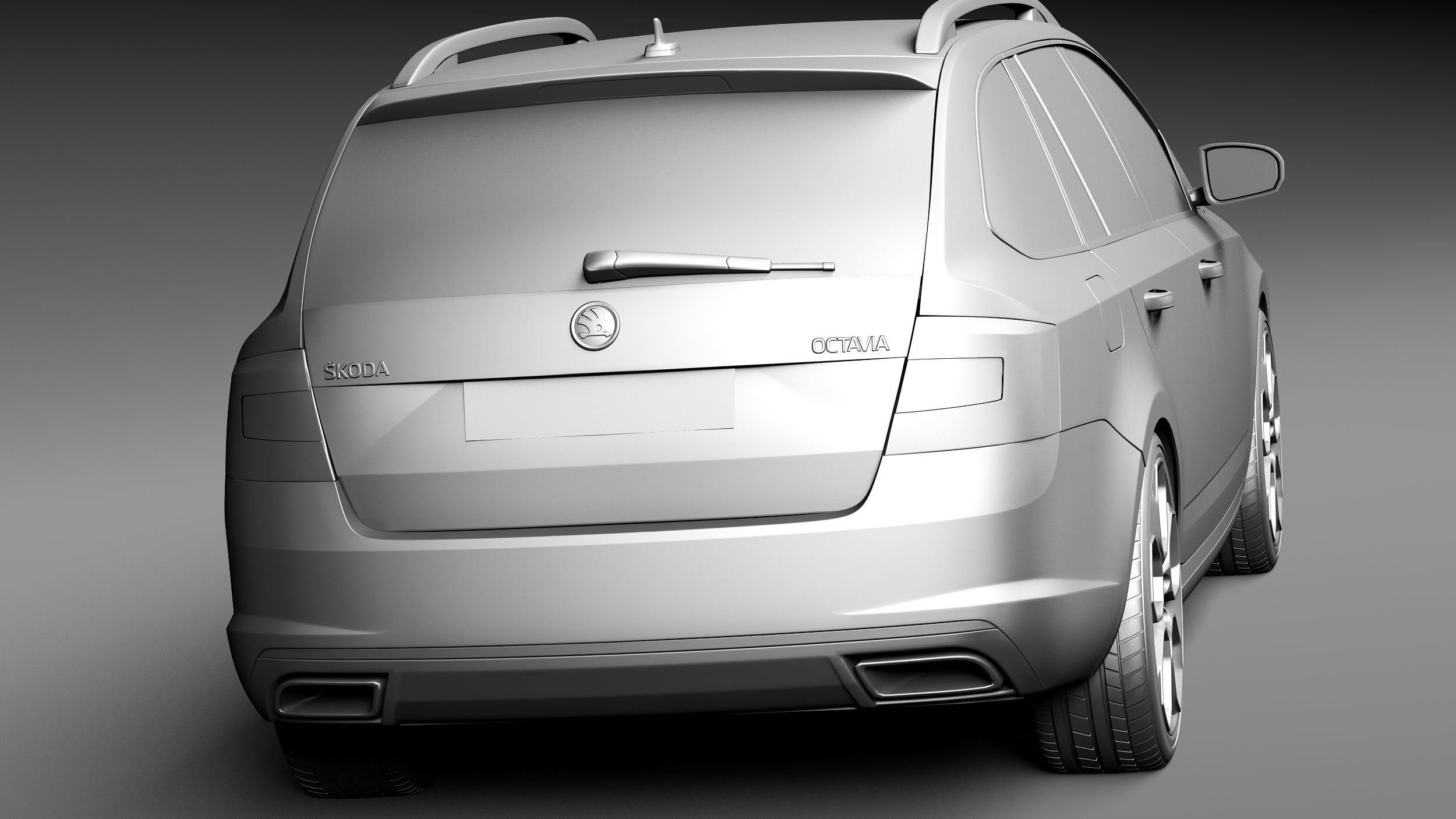 Skoda Octavia RS combi 2014 3D model_13