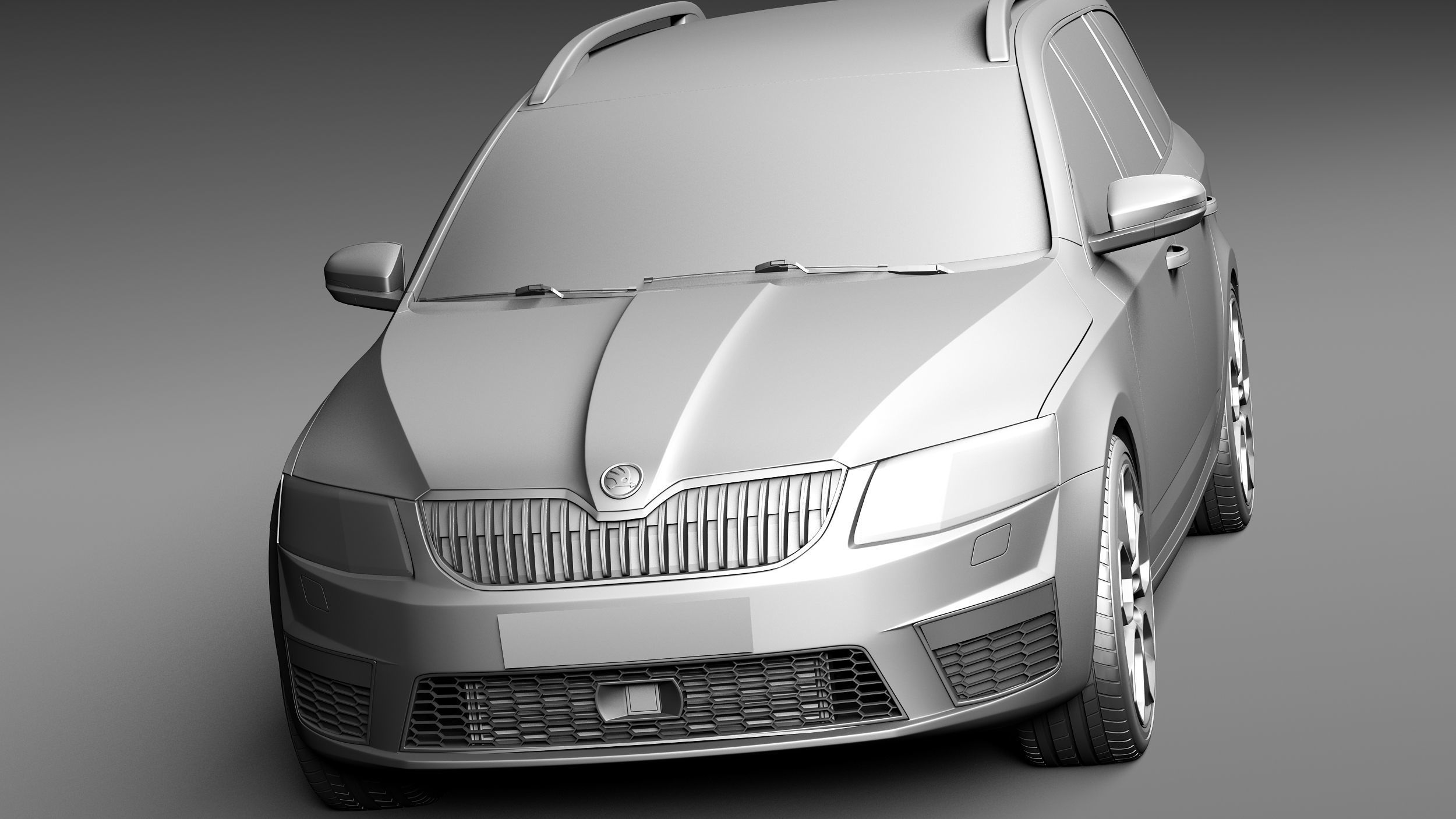 Skoda Octavia RS combi 2014 3D model_9