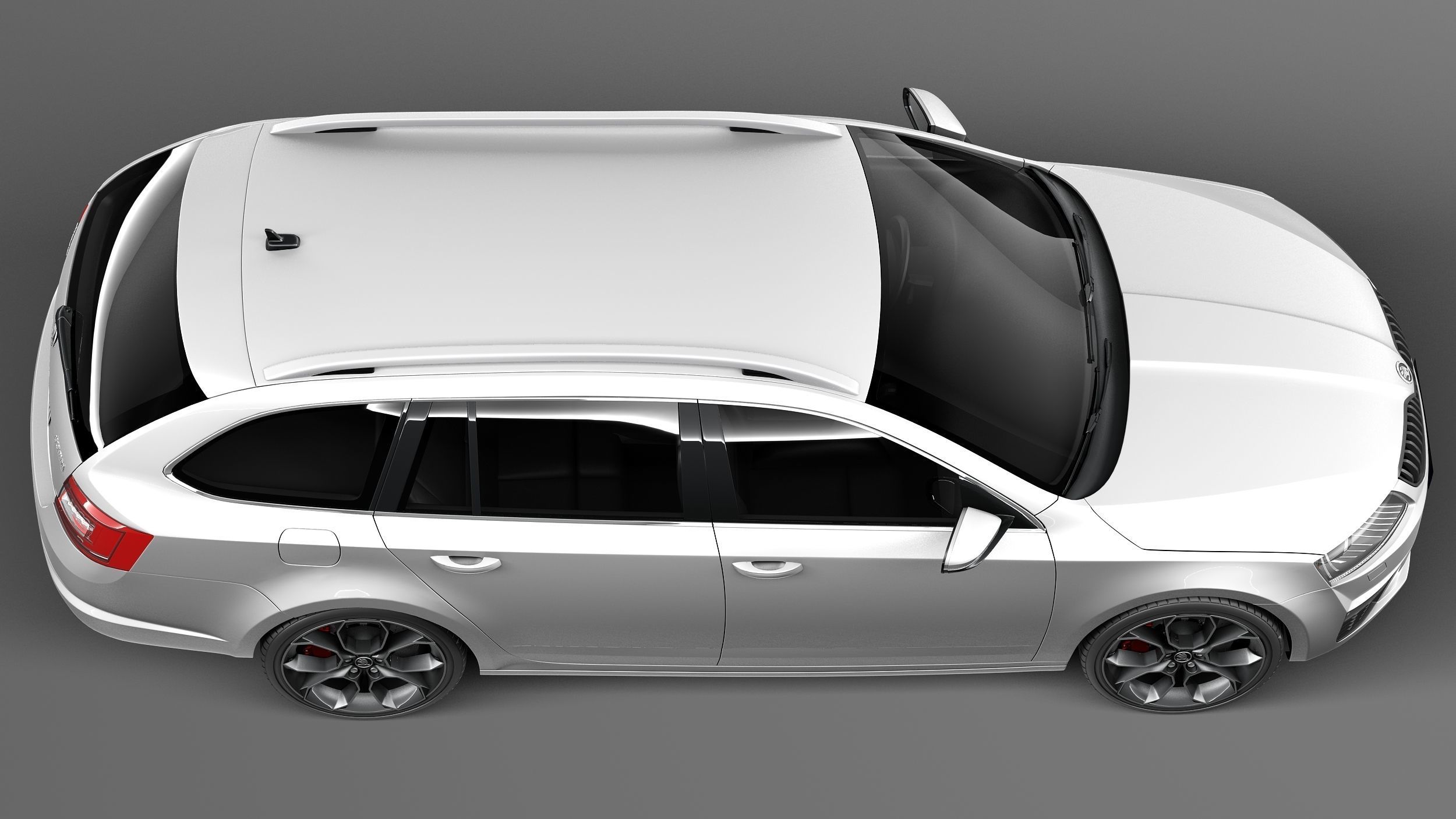 Skoda Octavia RS combi 2014 3D model_7