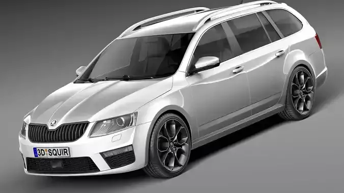 Skoda Octavia RS combi 2014 3D model