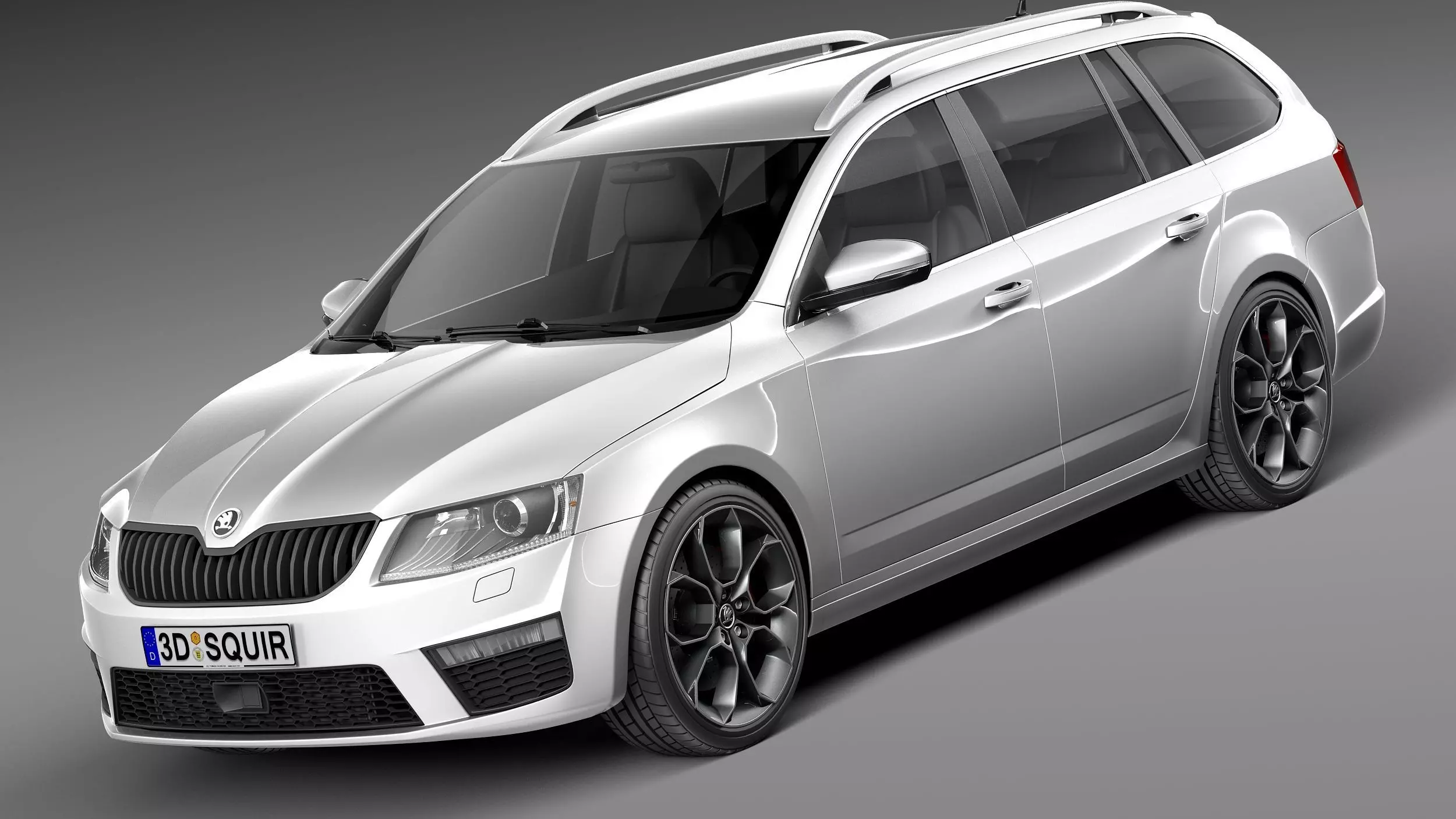 Skoda Octavia RS combi 2014 3D model_0