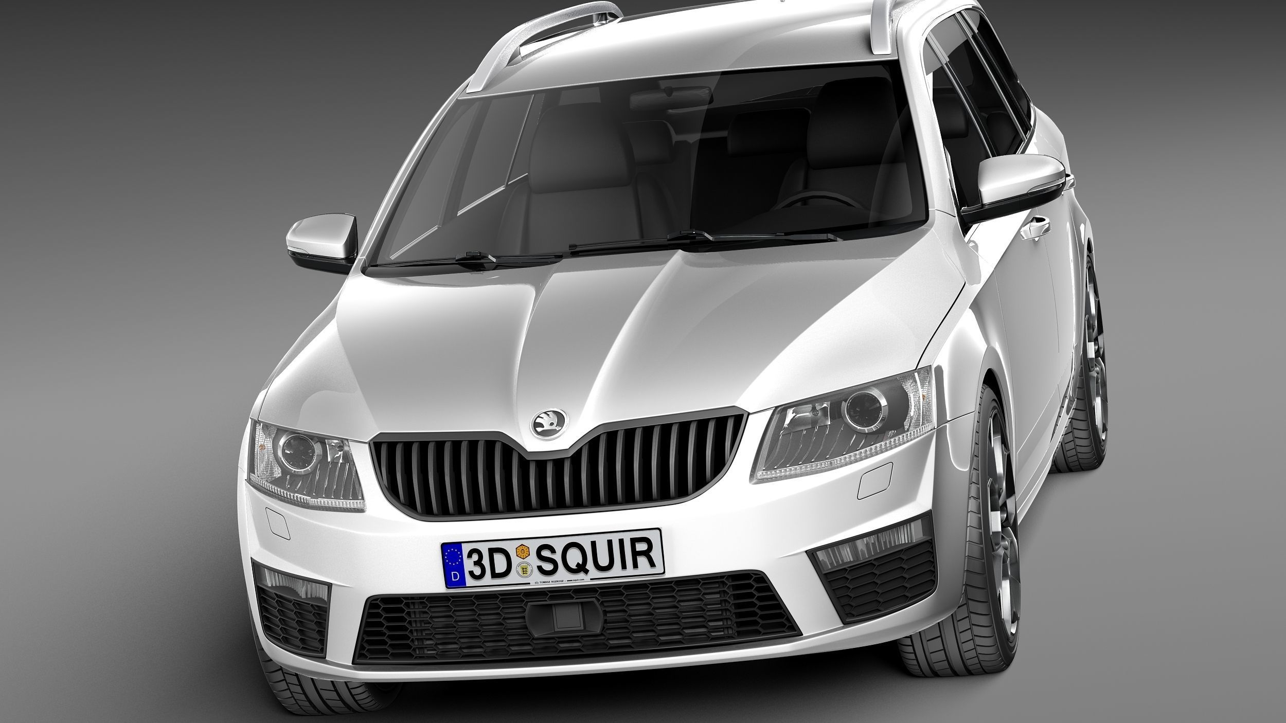 Skoda Octavia RS combi 2014 3D model_1