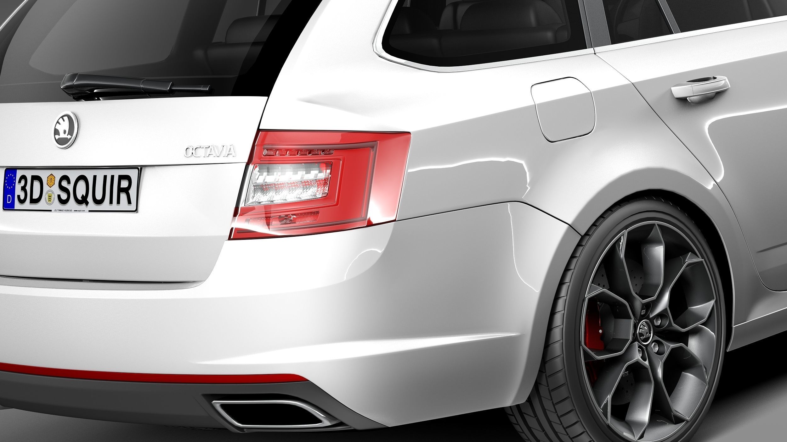 Skoda Octavia RS combi 2014 3D model_3