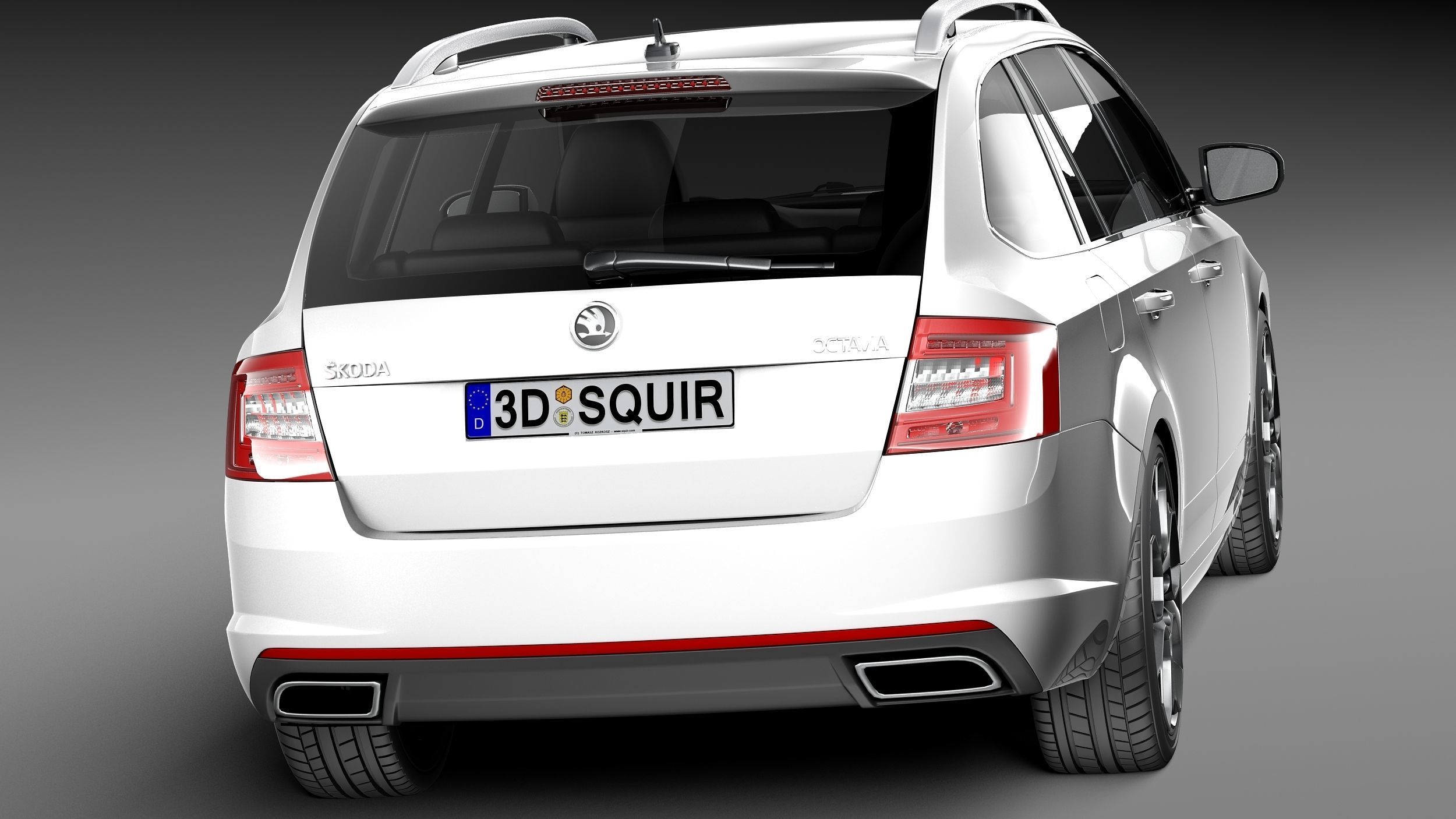 Skoda Octavia RS combi 2014 3D model_5