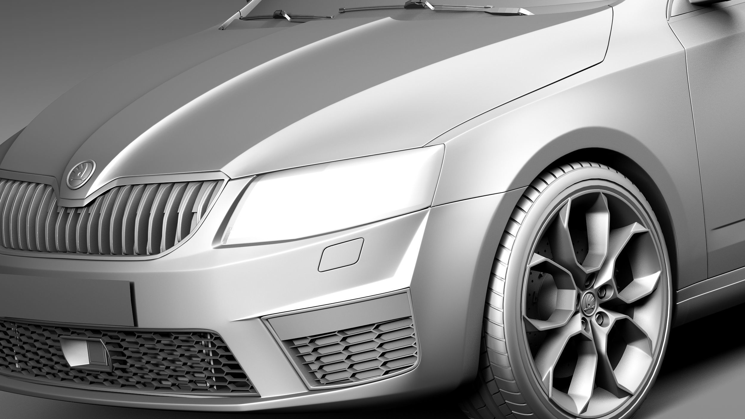 Skoda Octavia RS combi 2014 3D model_10