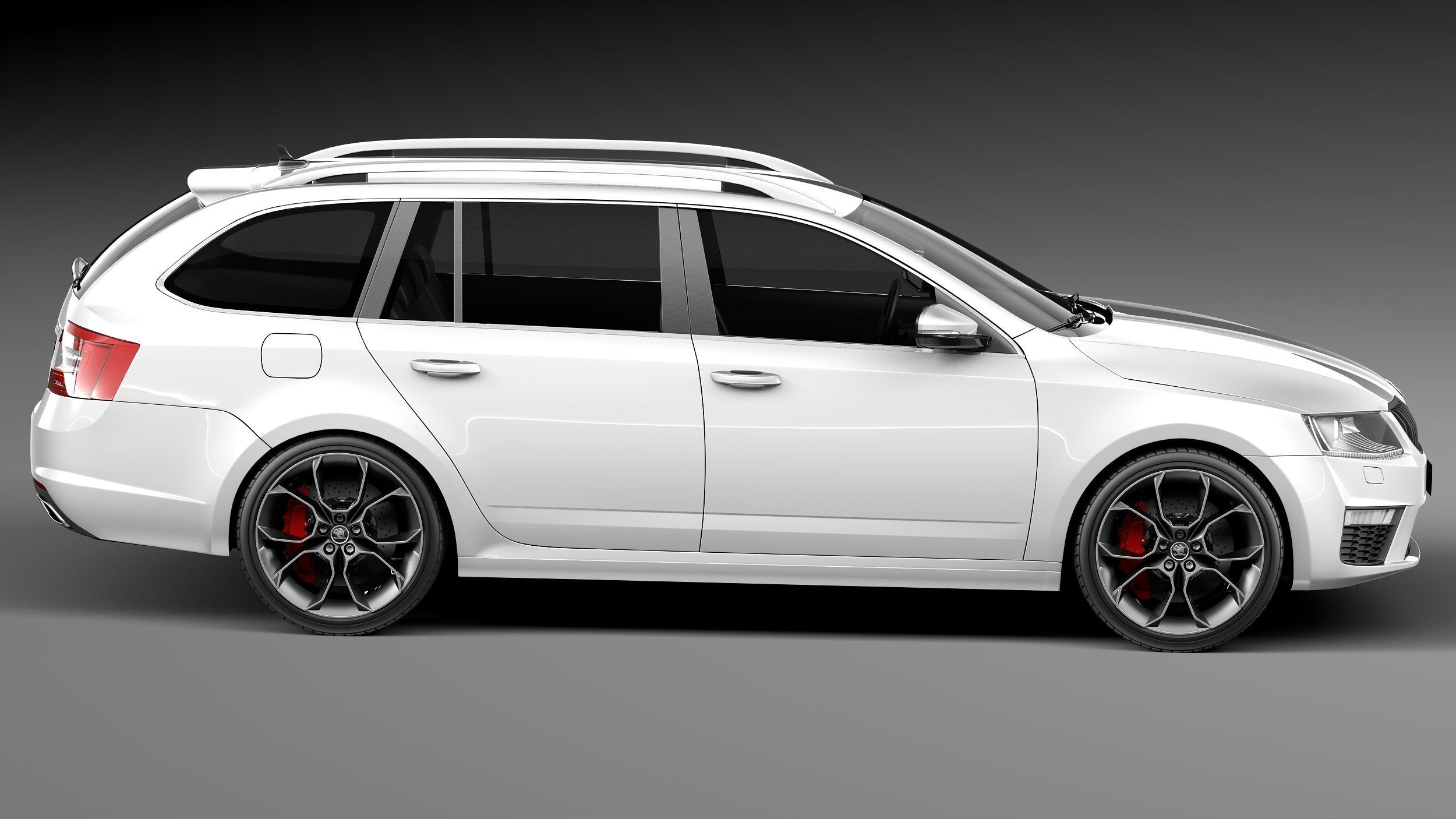 Skoda Octavia RS combi 2014 3D model_6