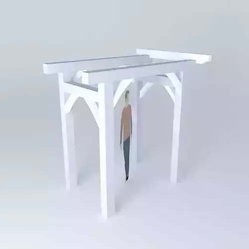 stef person under pergola Free 3D model