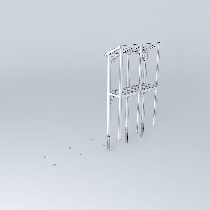 Ramiro porch Free 3D model_4