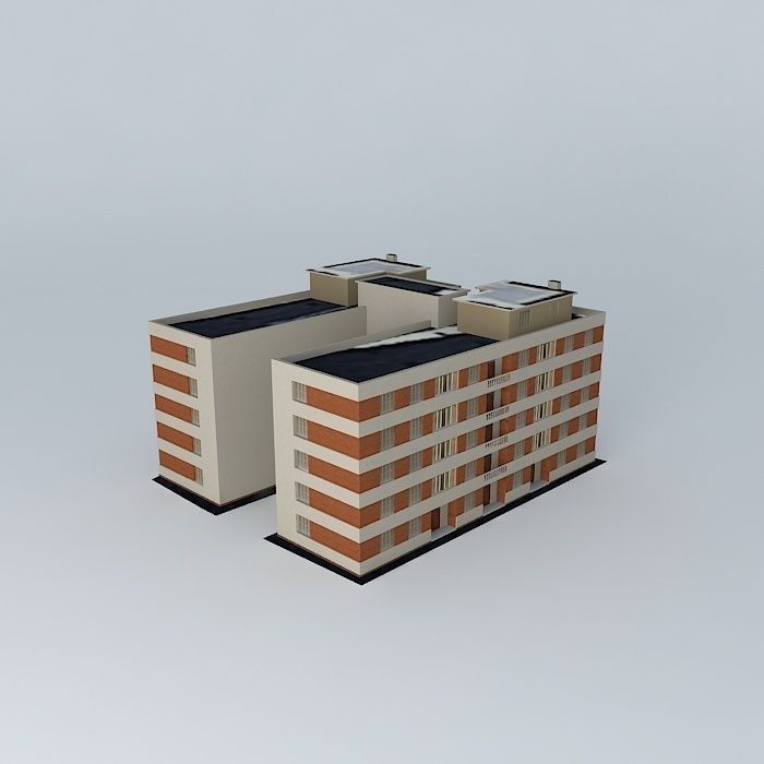 Building on Rua Almirante Barroso 140 230 Free 3D model_1