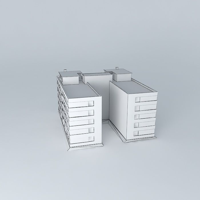 Building on Rua Almirante Barroso 140 230 Free 3D model_4