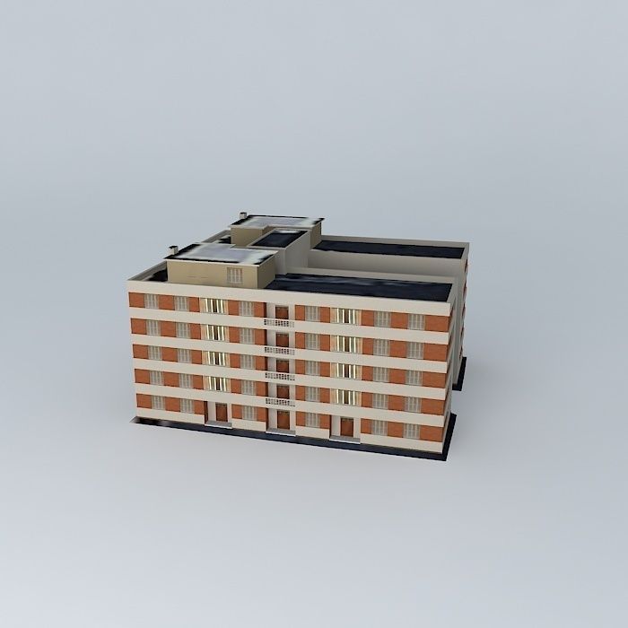 Building on Rua Almirante Barroso 140 230 Free 3D model_2