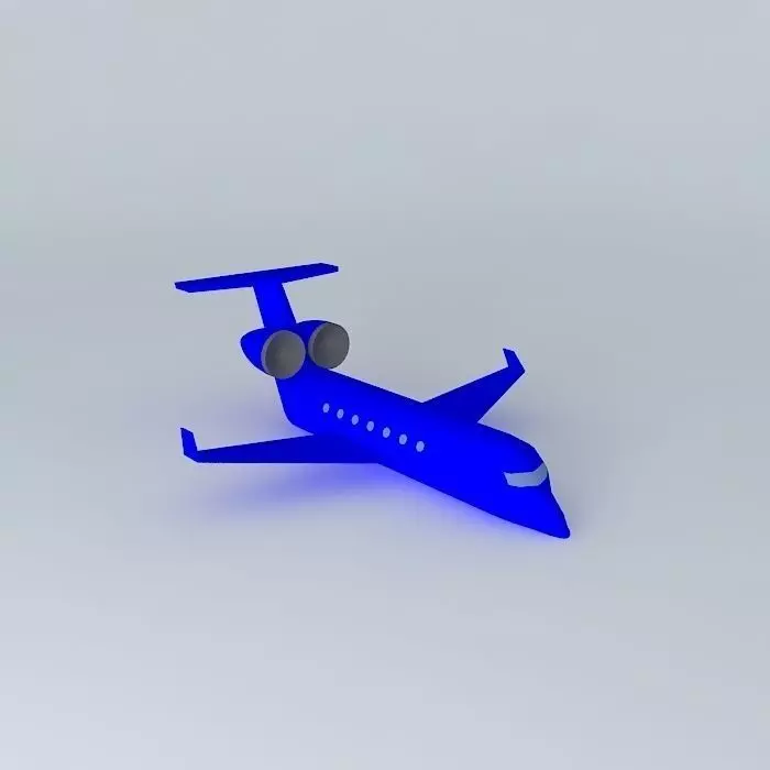 Private jet Free 3D model