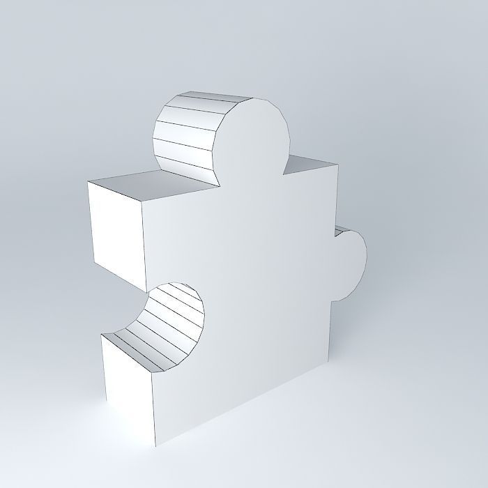 Puzzle piece Free 3D model_3
