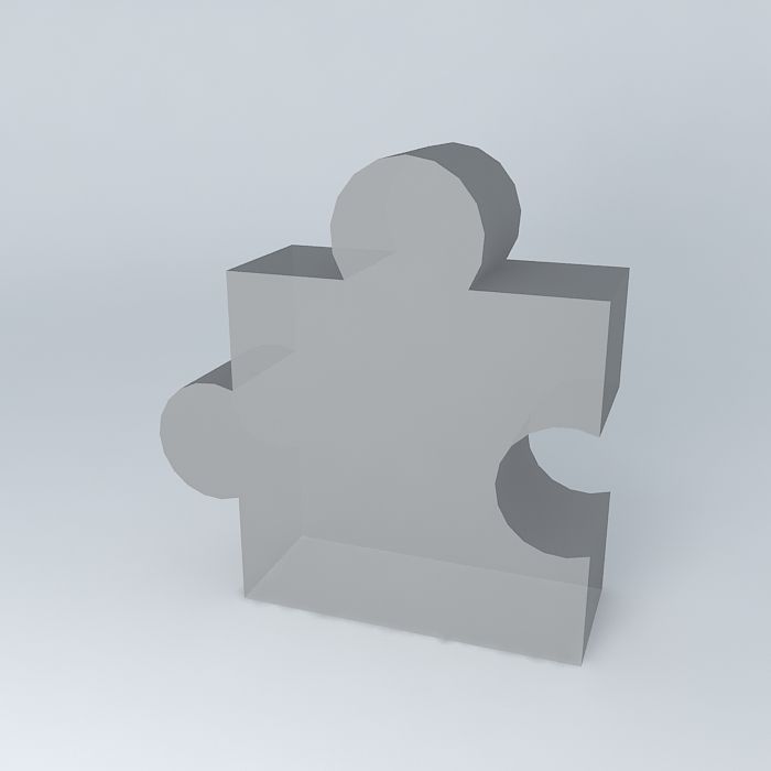 Puzzle piece Free 3D model_1