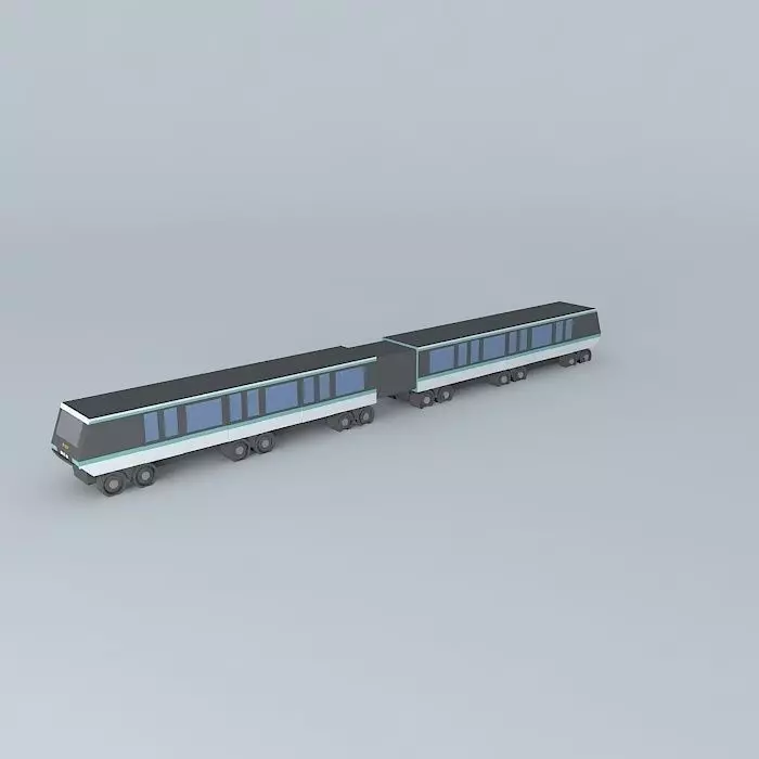 Paris subway train Free 3D model_0