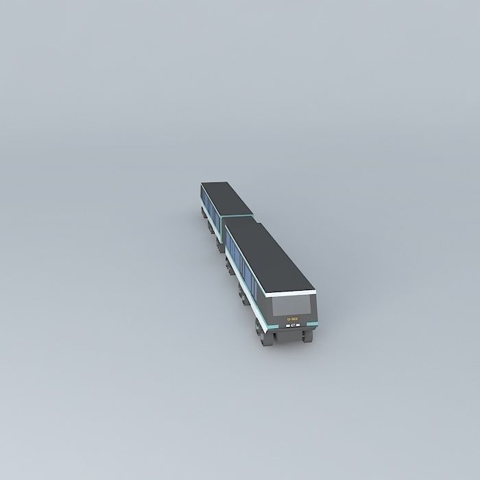 Paris subway train Free 3D model_2