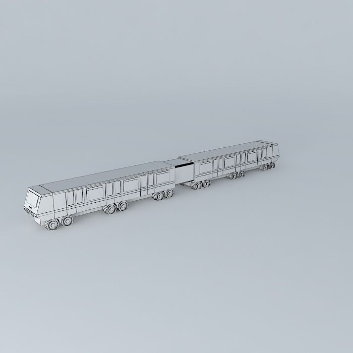Paris subway train Free 3D model_4